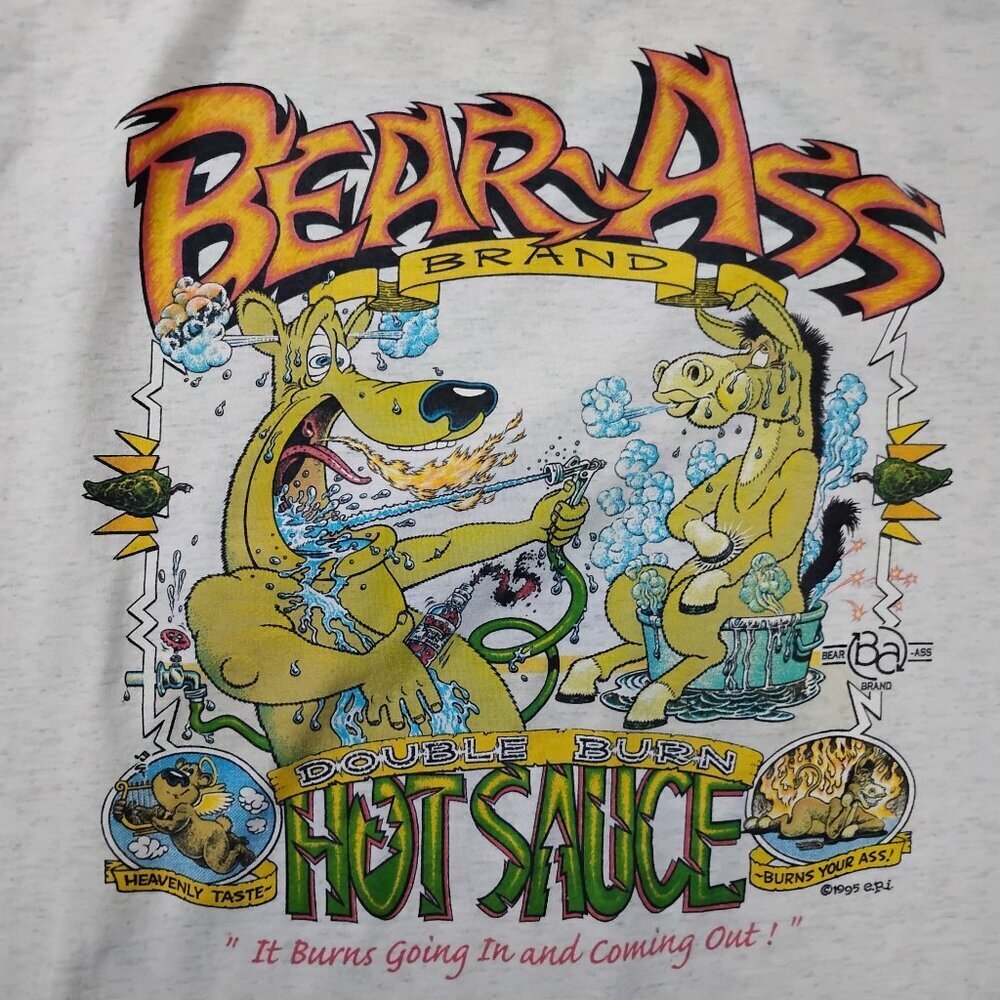 Vintage Bear Ass Brand Hot Sauce T-Shirt